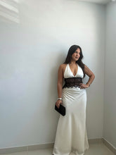 Load image into Gallery viewer, Lace Halter Maxi Dress