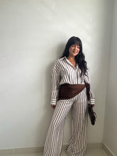 Load image into Gallery viewer, Pre orden 8/20 - Striped Top Pants And Scarf Set