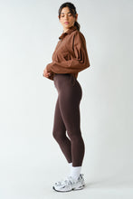 Load image into Gallery viewer, Sculpt Half Zip Pullover - Brown