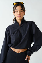 Load image into Gallery viewer, Sculpt Half Zip Pullover - Black