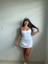 Load image into Gallery viewer, Polka Dot Print Lace Trim Ruffle Mini Dress