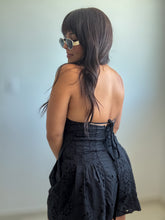 Load image into Gallery viewer, Noir Boho Eyelet Romper