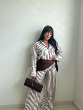 Load image into Gallery viewer, Pre orden 8/20 - Striped Top Pants And Scarf Set