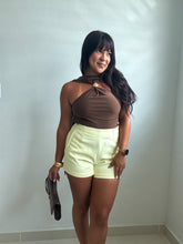 Load image into Gallery viewer, Mesh Halter Top With Integrated Scarf Detail