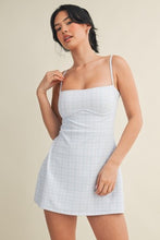 Load image into Gallery viewer, Plaid Print Sweetheart Dress