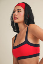 Load image into Gallery viewer, Contrast Block Sports Bra