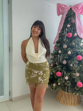 Load image into Gallery viewer, Beaded Fringe Mini Skirt
