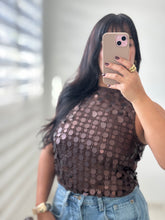 Load image into Gallery viewer, Sequin Glow Crop Top
