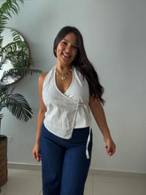 Load image into Gallery viewer, Halter Denim Top
