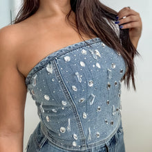 Load image into Gallery viewer, Denim Tube Top
