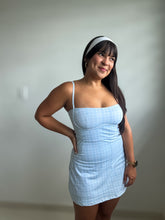 Load image into Gallery viewer, Plaid Print Sweetheart Dress
