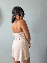 Load image into Gallery viewer, Belted Linen Halter Romper
