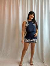 Load image into Gallery viewer, Embroidered Crop Top And Mini Skirt Set
