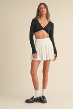 Load image into Gallery viewer, Twist Front Long Sleeve Crop Top
