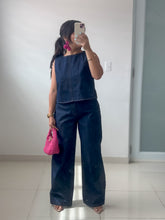 Load image into Gallery viewer, Open Back Denim Set
