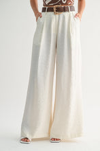 Load image into Gallery viewer, Satin Belted Wide-leg Pants
