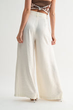 Load image into Gallery viewer, Satin Belted Wide-leg Pants
