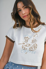Load image into Gallery viewer, Morning Coffee Crop Tee
