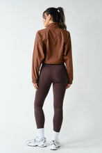 Load image into Gallery viewer, Sculpt Half Zip Pullover - Brown

