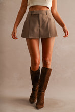 Load image into Gallery viewer, Tailored Pleated Mini Skort
