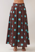 Load image into Gallery viewer, Polka Dot Pleated Maxi Skirt
