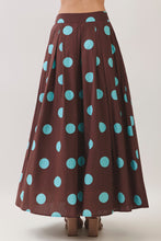 Load image into Gallery viewer, Polka Dot Pleated Maxi Skirt
