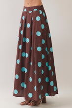 Load image into Gallery viewer, Polka Dot Pleated Maxi Skirt
