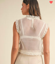 Load image into Gallery viewer, Ruffled Organza Top
