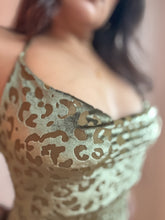 Load image into Gallery viewer, Halter Leopard Print Maxi Dress
