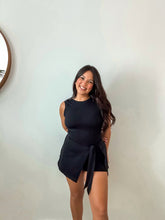 Load image into Gallery viewer, Sleeveless Tie Front Tennis Dress With Shorts
