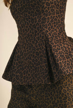 Load image into Gallery viewer, Leopard Peplum Top &amp; Barrel Pants
