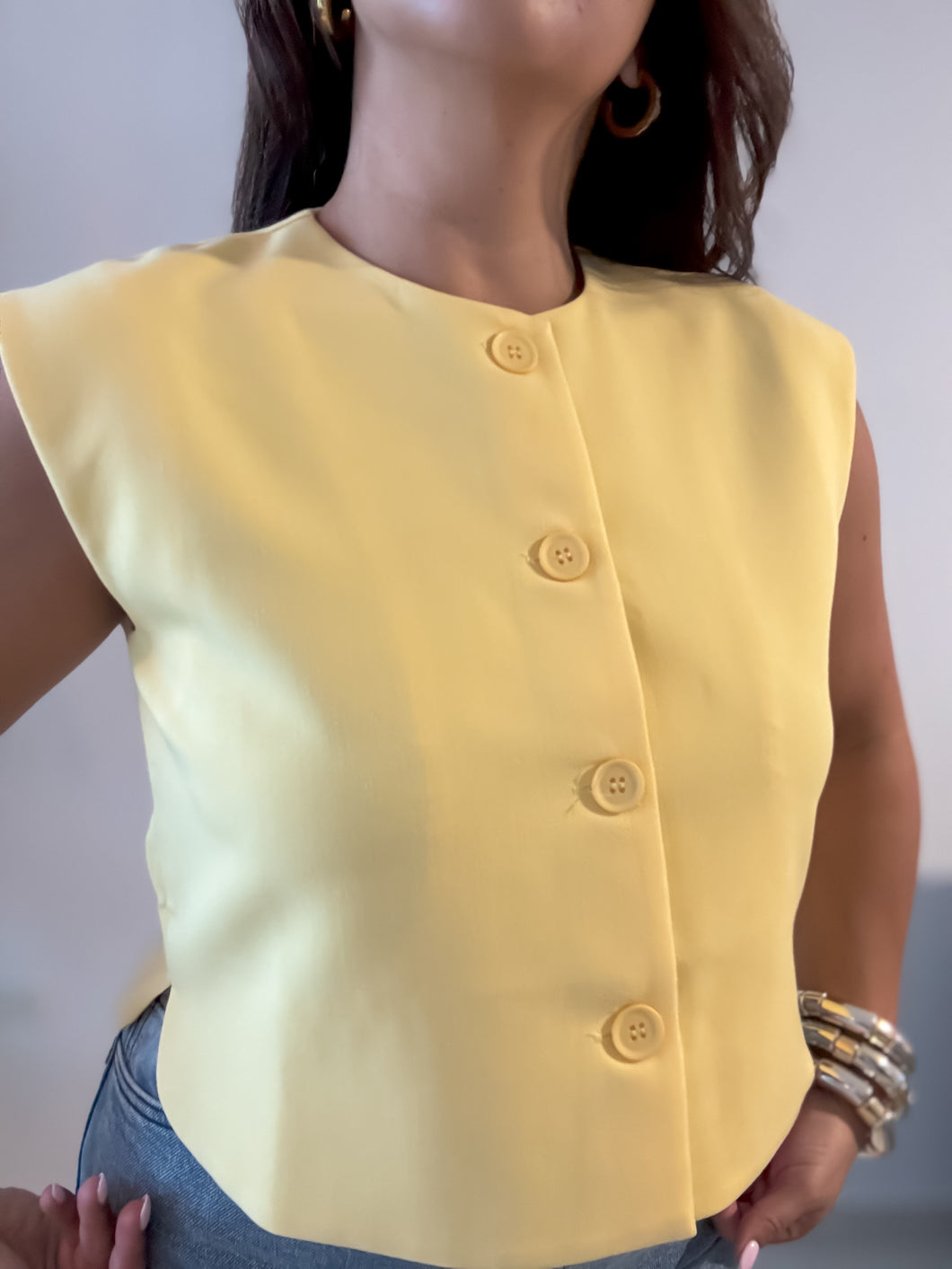 Creamy Yellow Vest