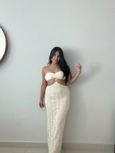 Load image into Gallery viewer, Seashell Beaded Crochet Maxi Dress
