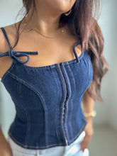 Load image into Gallery viewer, Denim Bustier Top
