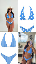 Load image into Gallery viewer, Polka Dot Reversible Bikini Set
