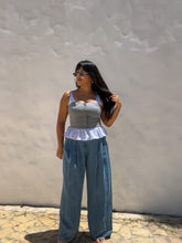 Load image into Gallery viewer, Striped Peplum Top
