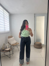 Load image into Gallery viewer, Cuff Up Wide Leg Jeans
