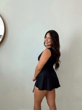 Load image into Gallery viewer, Sleeveless Tie Front Tennis Dress With Shorts
