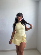 Load image into Gallery viewer, SLEEVELESS WRAP TIE FRONT DRESS (YELLOW)
