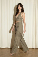 Load image into Gallery viewer, Trendy Women's Fringe Three Piece Set - Olive
