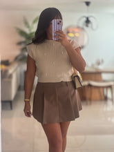 Load image into Gallery viewer, Tailored Pleated Mini Skort
