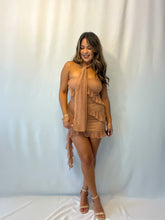Load image into Gallery viewer, Mocha Ruffle Dress
