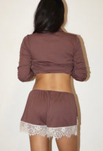 Load image into Gallery viewer, Lace Trim Flowy Shorts
