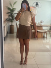 Load image into Gallery viewer, Tailored Pleated Mini Skort

