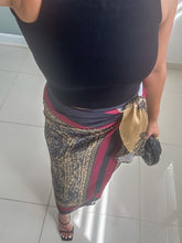 Load image into Gallery viewer, Paisley Print Wrap Skirt
