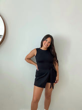 Load image into Gallery viewer, Sleeveless Tie Front Tennis Dress With Shorts
