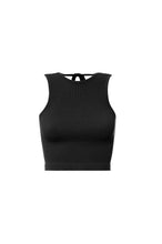 Load image into Gallery viewer, BLACK RIBBED BASIC TOP
