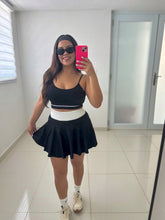 Load image into Gallery viewer, 2pc Tennis Top And Skort Set With Shorts
