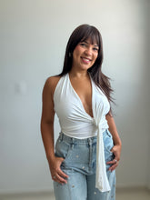 Load image into Gallery viewer, Twisted Tie-front Crop Top
