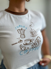 Load image into Gallery viewer, Morning Coffee Crop Tee

